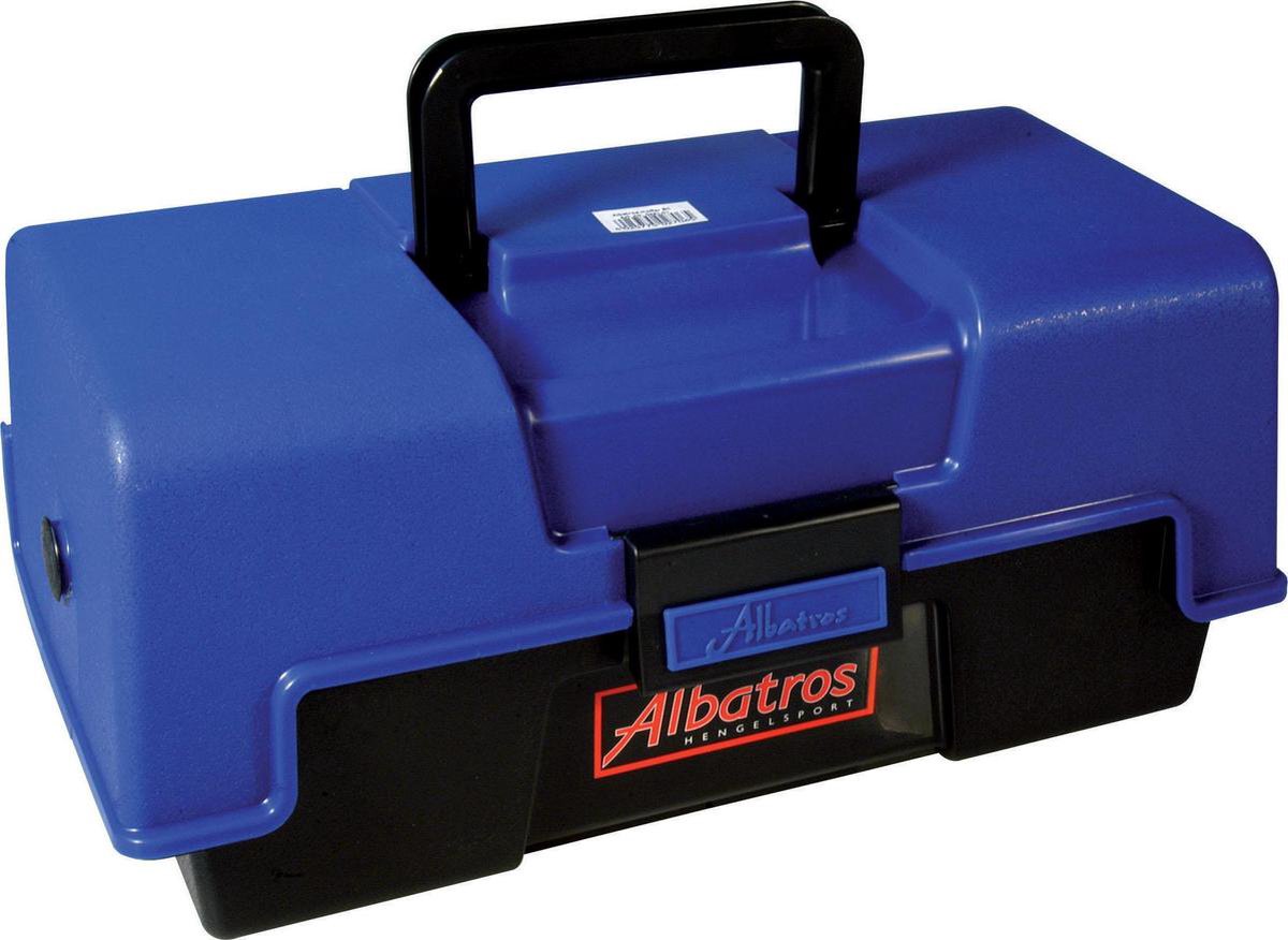 Albatros Angelkoffer – mit 2 Schubladen – 36 x 18 x 17 cm – blau