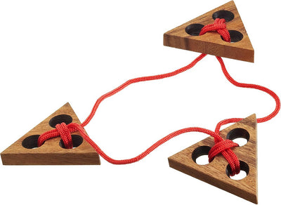 Philos Dreieckspuzzle – Denkaufgabe aus Holz – Schwierigkeitsgrad 1