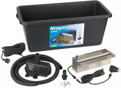 Ubbink Ubbink Watervalset Niagara mit Pumpe LED 30 cm