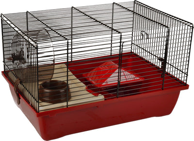 Flamingo-Hamsterkäfig Enzo 1 – 41,5 x 28,5 x 25,5 cm rot