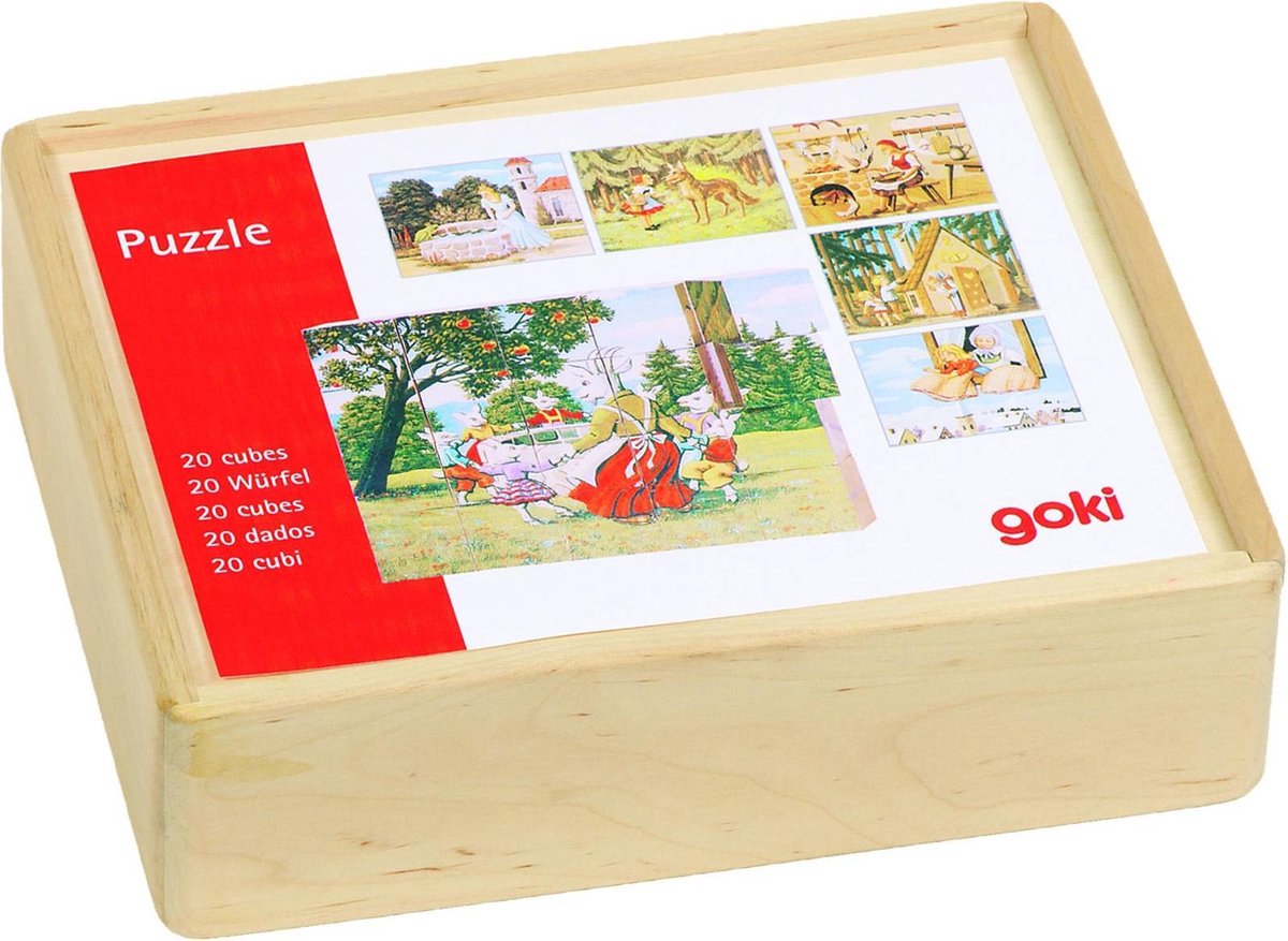 Goki Holzblock Puzzle Märchen Geschichten
