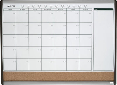Nobo Monatsplaner – 58,5 x 43,0 cm – inklusive Magnet, Marker und Radiergummi