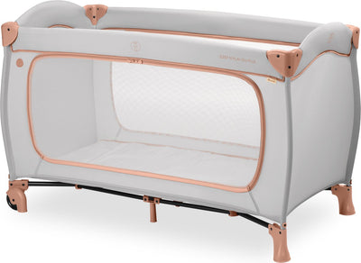 Hauck Sleep n Play Go Plus – Campingbett – mit Rollen – extra großer Durchgang – staubiger Kork