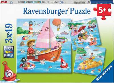Ravensburger - Wasserfahrzeuge spielen Puzzle 3x49st.