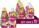 Robijn Perfect Match Waschmittel- und Weichspülerpaket – Tropical – 5 Stück – 60 Wäschen
