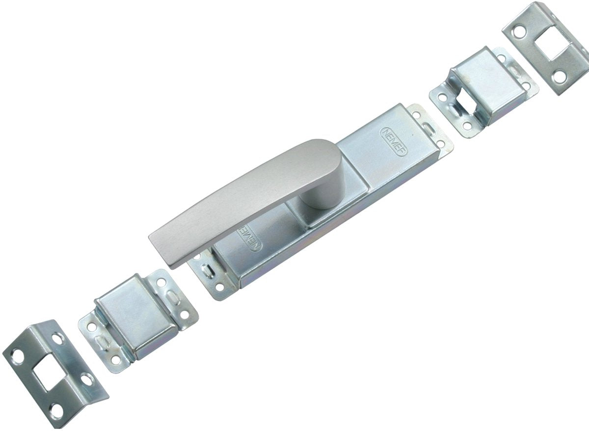 Nemef Kurbelgetriebe - Aluminium eloxiert - f1 - Hub 16 mm - inkl. 2 Eckabschlussplatten und 2 Führungen