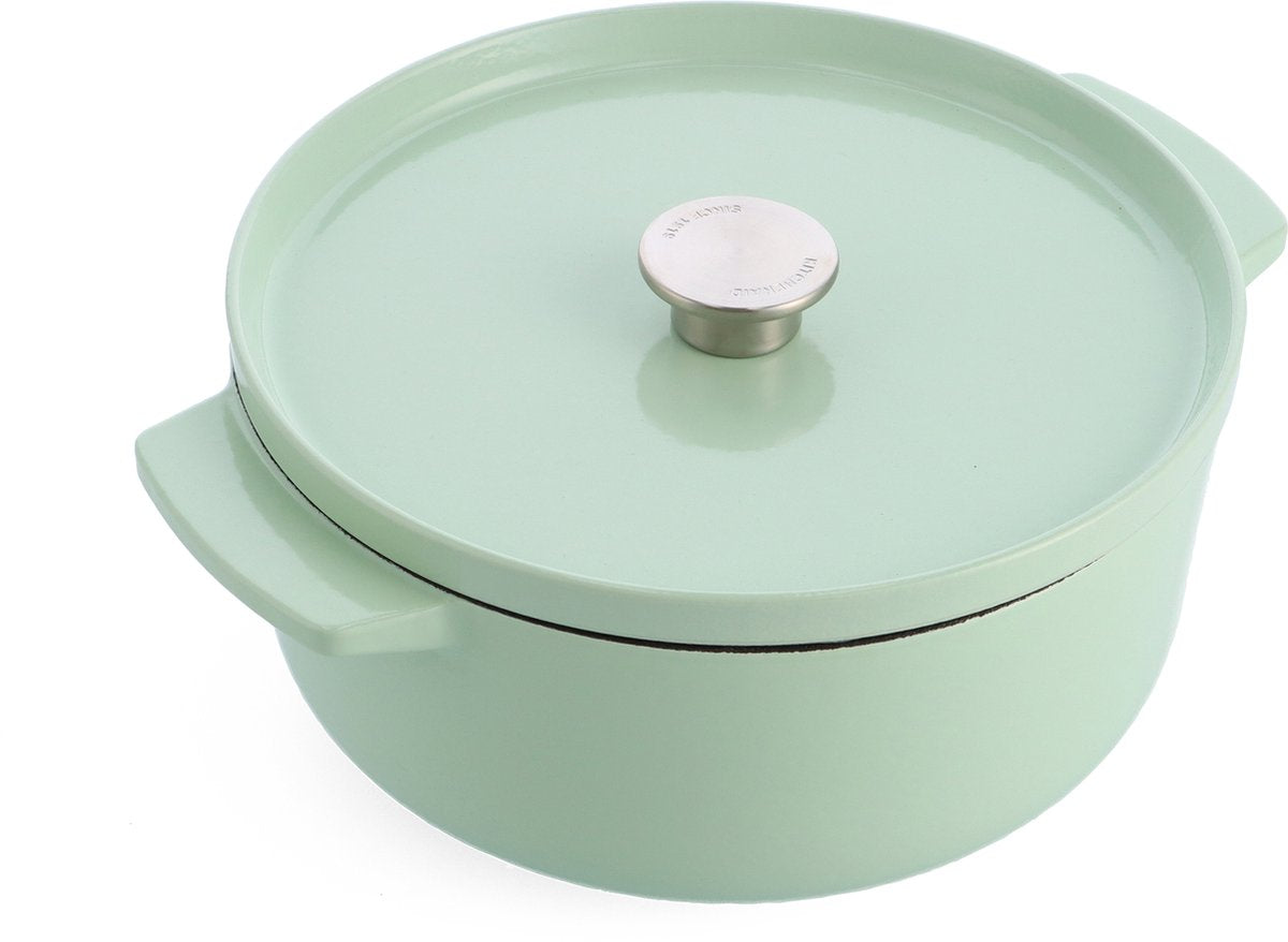 Kitchenaid Emaille-Bratpfanne 26 cm – Pistaziengrün – limitierte Auflage