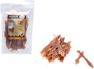 Beeztees leckere Leckereien Entenfilet – Hundesnacks – Hundekekse – Hundeleckerlis – 200 Gramm