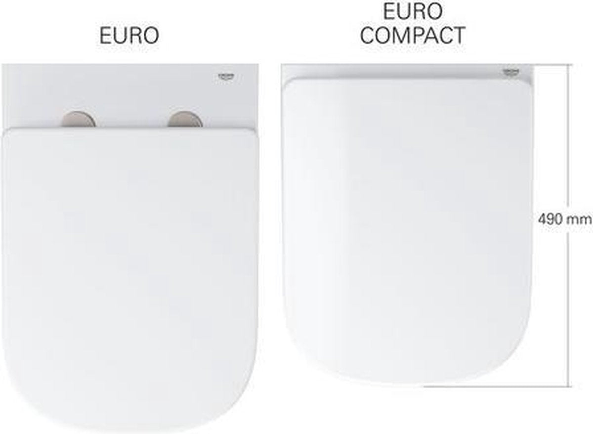 Grohe Euro-Keramiksitz mit Deckel Soft Close weiß