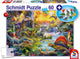 Schmidt - Puzzle - Dinosaurier - 60 Teile + Dinosaurierfiguren - Kinder - ab 5 Jahren