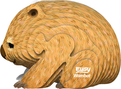 Eugy 3D-Puzzle – Wombat – wilde Tiere – nachhaltig – alle sammeln – 6 Jahre