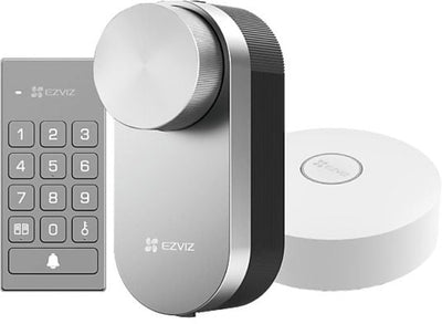 Ezviz dl01pro Smart Lock mit Multifunktionstastatur und A3-Home-Gateway, Bluetooth mit Fernzugriff, schlüssellos für vernetztes Zuhause