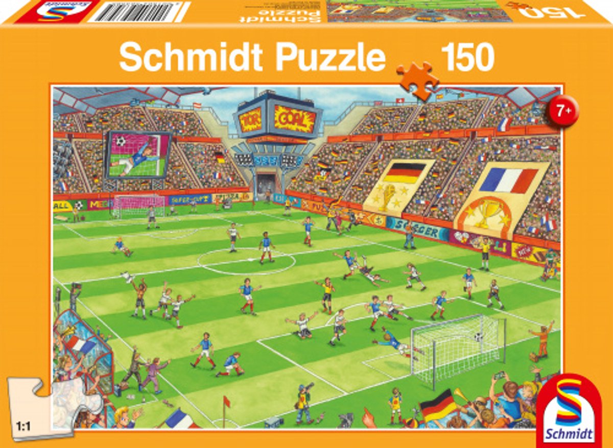 Schmidt - Puzzle - Finale im Fußballstadion - 150 Teile - Kinder - ab 7 Jahren