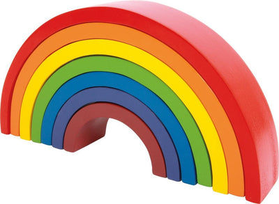 Kleine Fußhölzern Bausteine ​​Regenbogen, 9dlg.