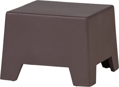 Woood Zina Beistelltisch niedrig – Zement – Braun – 36 x 50 x 50