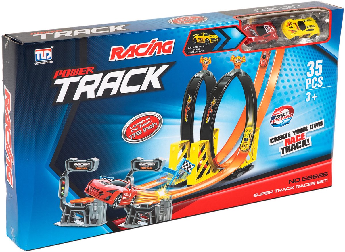 Auto RaceBaan Set Looping Duell, 35dlg,