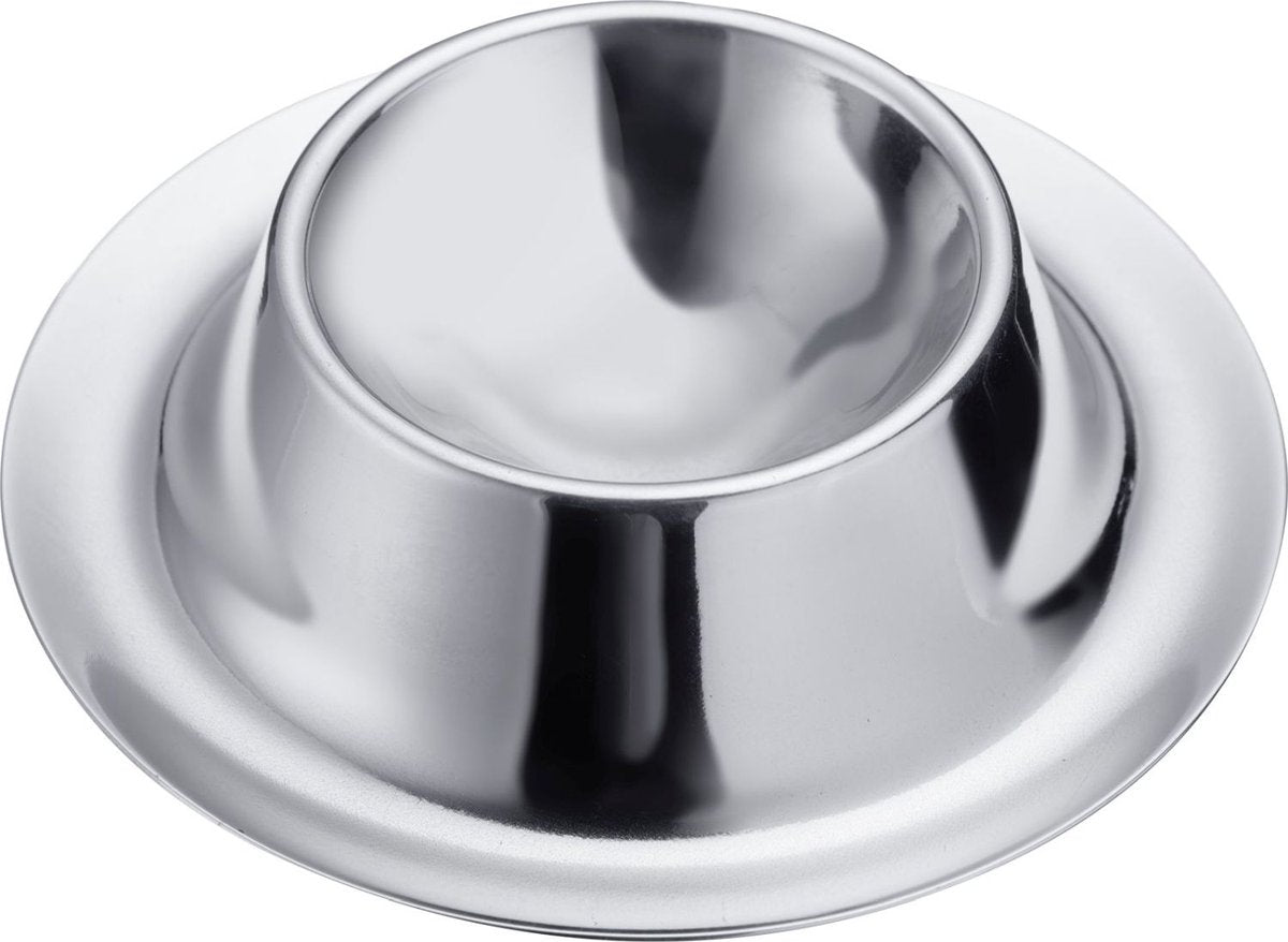 Westmark Set mit 4 Eierbechern aus Edelstahl, ø 8,5 cm, H 2,3 cm