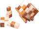 Longfield-Würfel in Box – Denksportaufgabe aus Holz – 3D-Puzzlespiel – Spiel zum logischen Denken – Lernpuzzlespiel – Akazienholz – Engelsherz