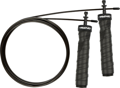 Avento Springseil-Set – robust – beschwert, gewichtsverstellbar – schwarz