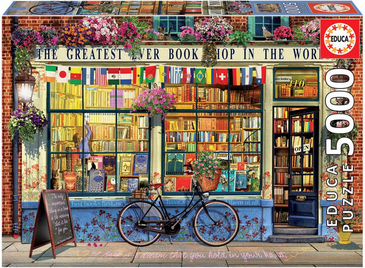 Educa – der beste Buchladen der Welt – Puzzle 5000 Teile – Sinterklaas-Geschenke