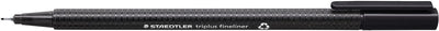 Staedtler Fineliner Triplus 334 0,3 mm schwarz | 10 Stück
