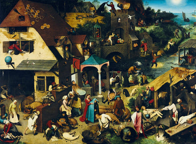 Bluebird Puzzle Kunstpuzzle Pieter Bruegel Niederländische Sprichwörter 3000 Teile.