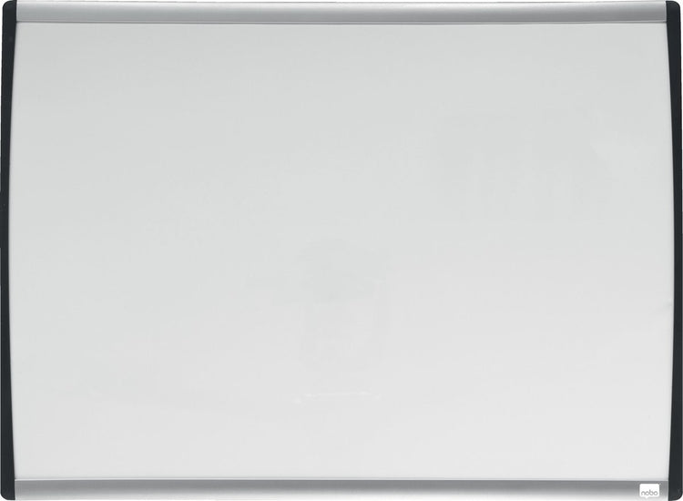 Nobo Whiteboard mit gebogenem Rahmen 58,5 x 43 cm – inklusive Whiteboard-Zubehör – weiß