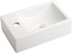 Plieger Houston Brunnen 37x23cm 1 Hahnloch links mattweiß