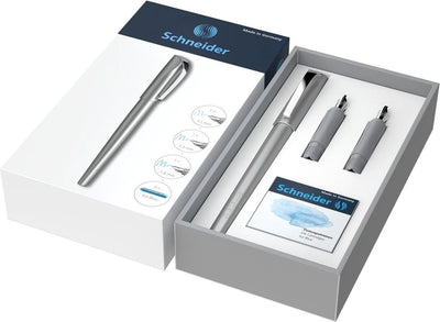 Schneider Schreibgeräte Schneider Kalligraphie-Set – Callissima – Kalligraphie-Füllfederhalter – Geschenkbox – Anthrazit – S-143812
