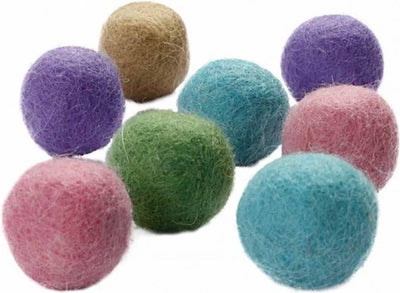 Kreativfirma Wollperlen, D 20 mm, Pastellfarben, 64 Stück 1 Box