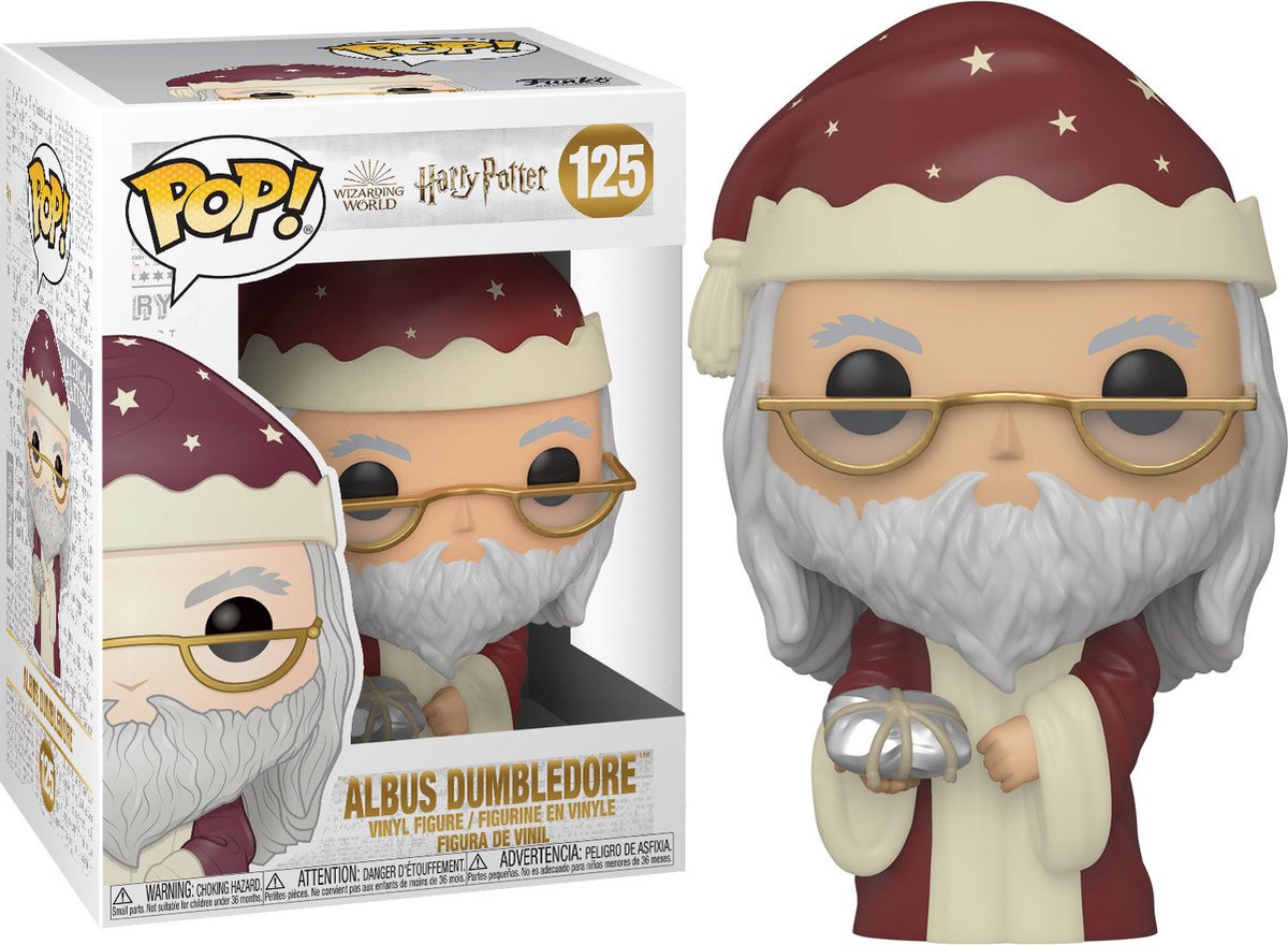 Funko Harry Potter Sammelfigur Pop! Feiertagsalbus Dumbledore 9 cm mehrfarbig