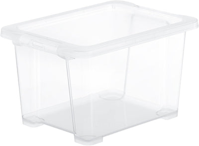 Rotho Core Basic Aufbewahrungsbox - 4er-Set - stapelbar - 15 ltr