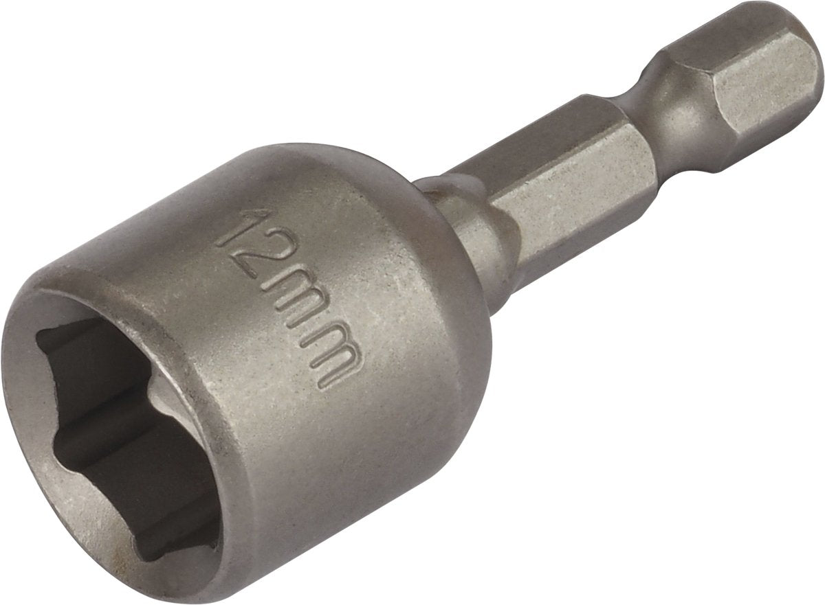Wolfcraft – Steckschlüssel 12 – magnetischer Bit mit Innensechskant für Schraubendreher – 1380000