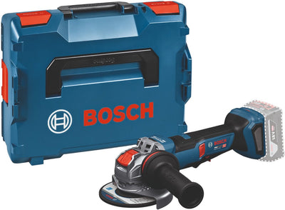 Bosch Blue GWX 18V-11 PS professioneller Akku-Winkelschleifer | x-lock | 125mm | ohne Akkus und Ladegerät in L-Boxx - 06019n4400