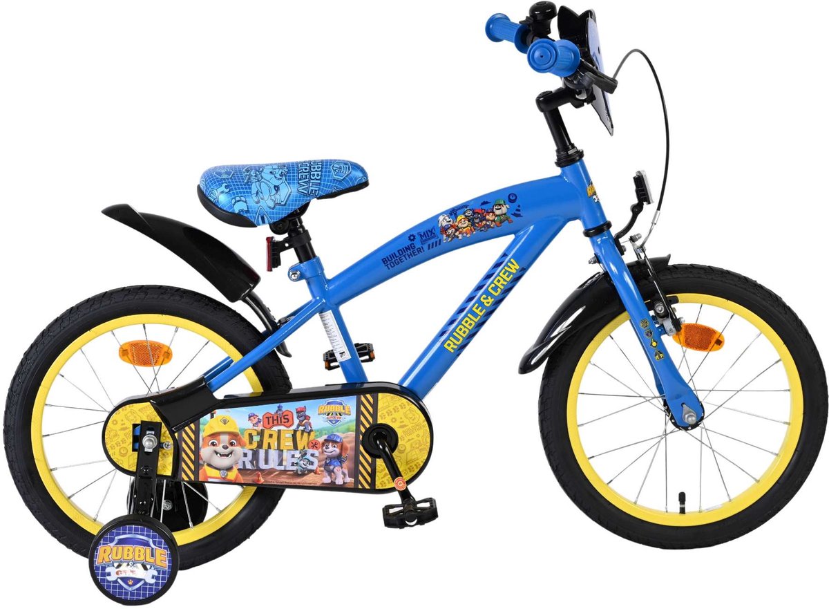 Rubble Crew Kinderfahrrad – Jungen – 16 Zoll – Blau