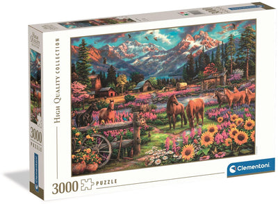 Clementoni-Puzzle „Frei zum Grasen“ – 3000 Teile.
