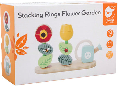 Klassische Welt der Welt Holz Stapel Puzzle Bloementuin, 11dlg.