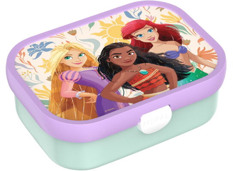 Mepal Lunchbox Campus – 750 ml – Lunchbox mit Fächern für Kinder – geeignet für 4 Sandwiches – Princess Power