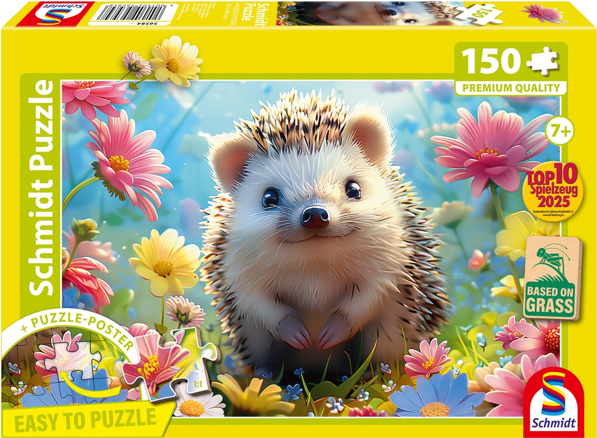 Schmidt spielen Schmidt-Puzzle - Igel, 150 Teile - Kinderpuzzle