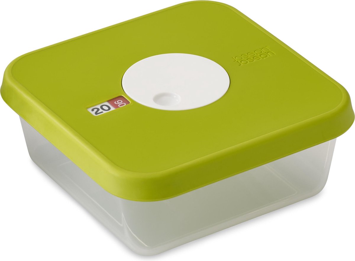 Joseph Joseph Zifferblatt-Aufbewahrungsbox für Lebensmittel – Datumsanzeige – 1,2 l – grün
