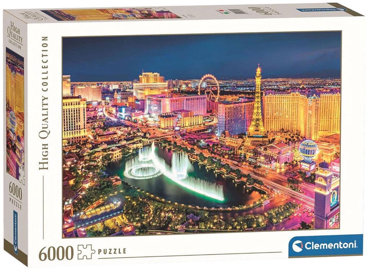 Clementoni – Puzzle – 6000 Teile – Las Vegas – Puzzle für Erwachsene – hochwertige Sammlung