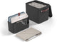 Rotho My Paper Organizer Set, Dokumentenorganizer und Archiv 2 in 1. Schwarz mit blauer Einlage. geeignet für A4-Format