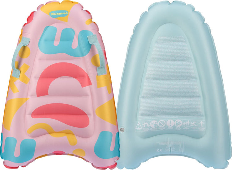 Waimea Bodyboard - aufblasbar - Kinder - rosa blau - ca. 70 x 50 cm