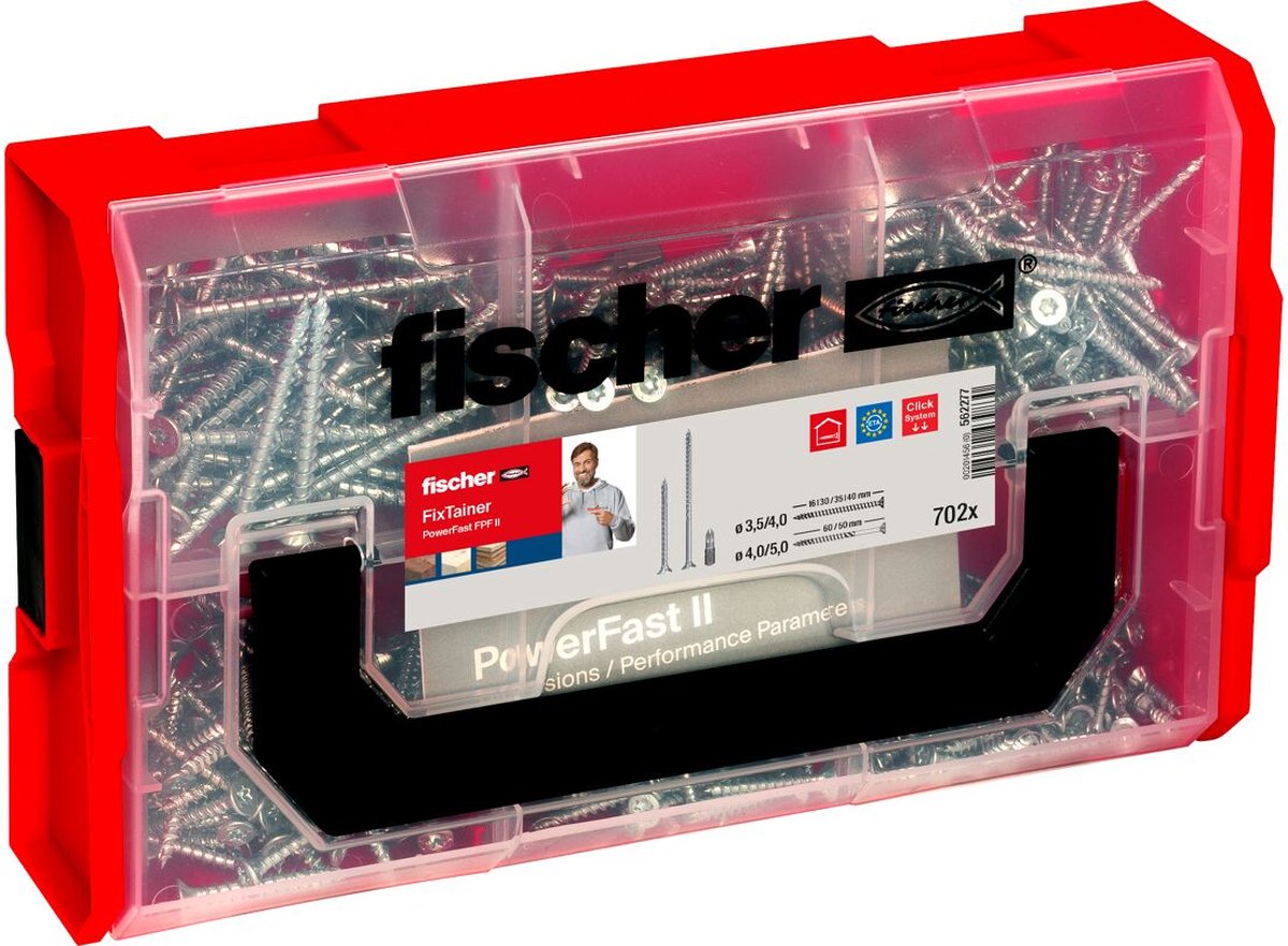 Fischer 562277 Schraubenbolzen 700 Stück Schraubensatz