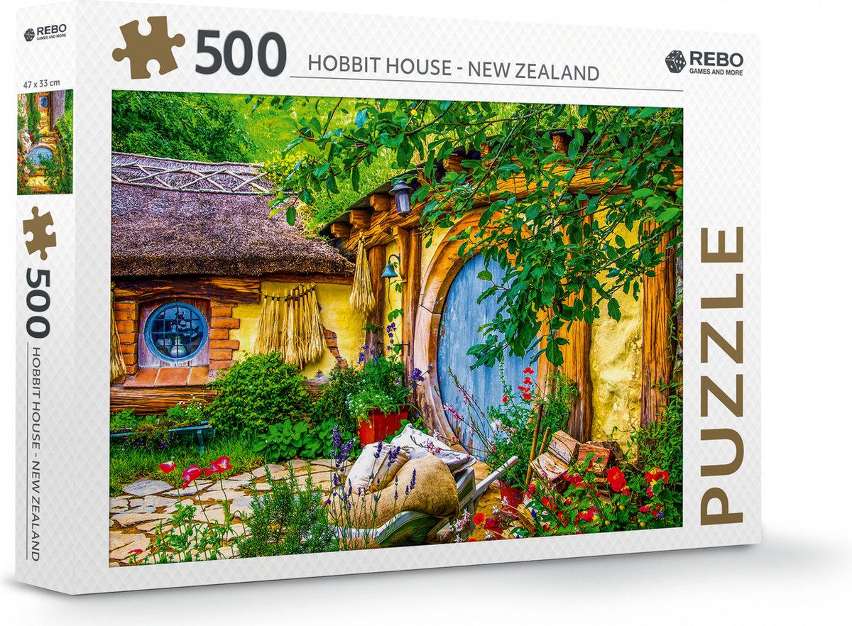Rebo Productions Puzzle Hobbit-Haus – 500 Teile – ab 6 Jahren