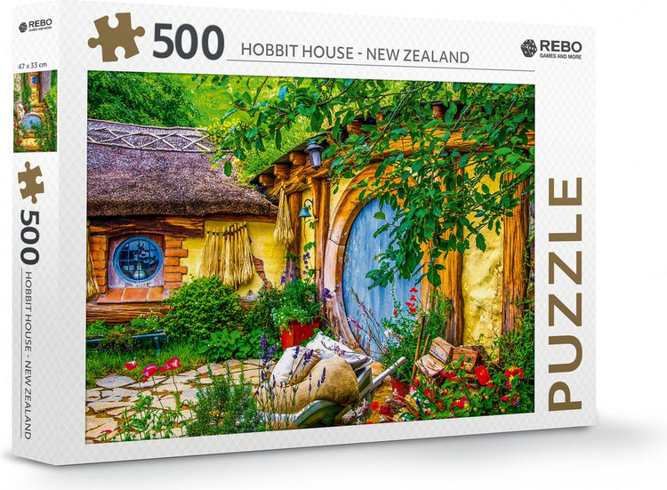 Rebo Productions Puzzle Hobbit-Haus – 500 Teile – ab 6 Jahren