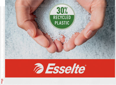 Esselte-Ausstellungstasche – PP – A3-Querformat – 30 % recycelter Pre-Consumer-Kunststoff – 50 Stück – transparent