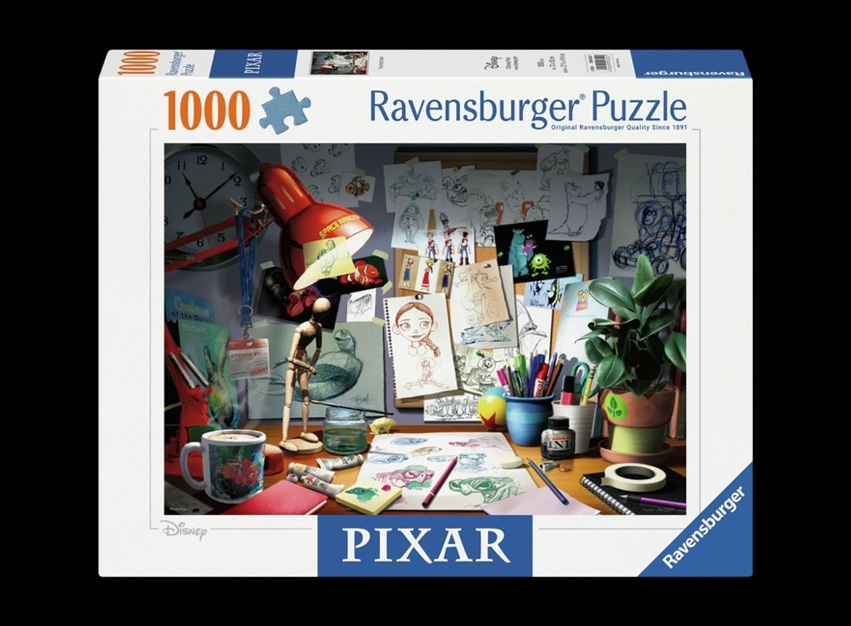 Ravensburger Der Künstlerschreibtisch, 1000-teiliges Puzzle