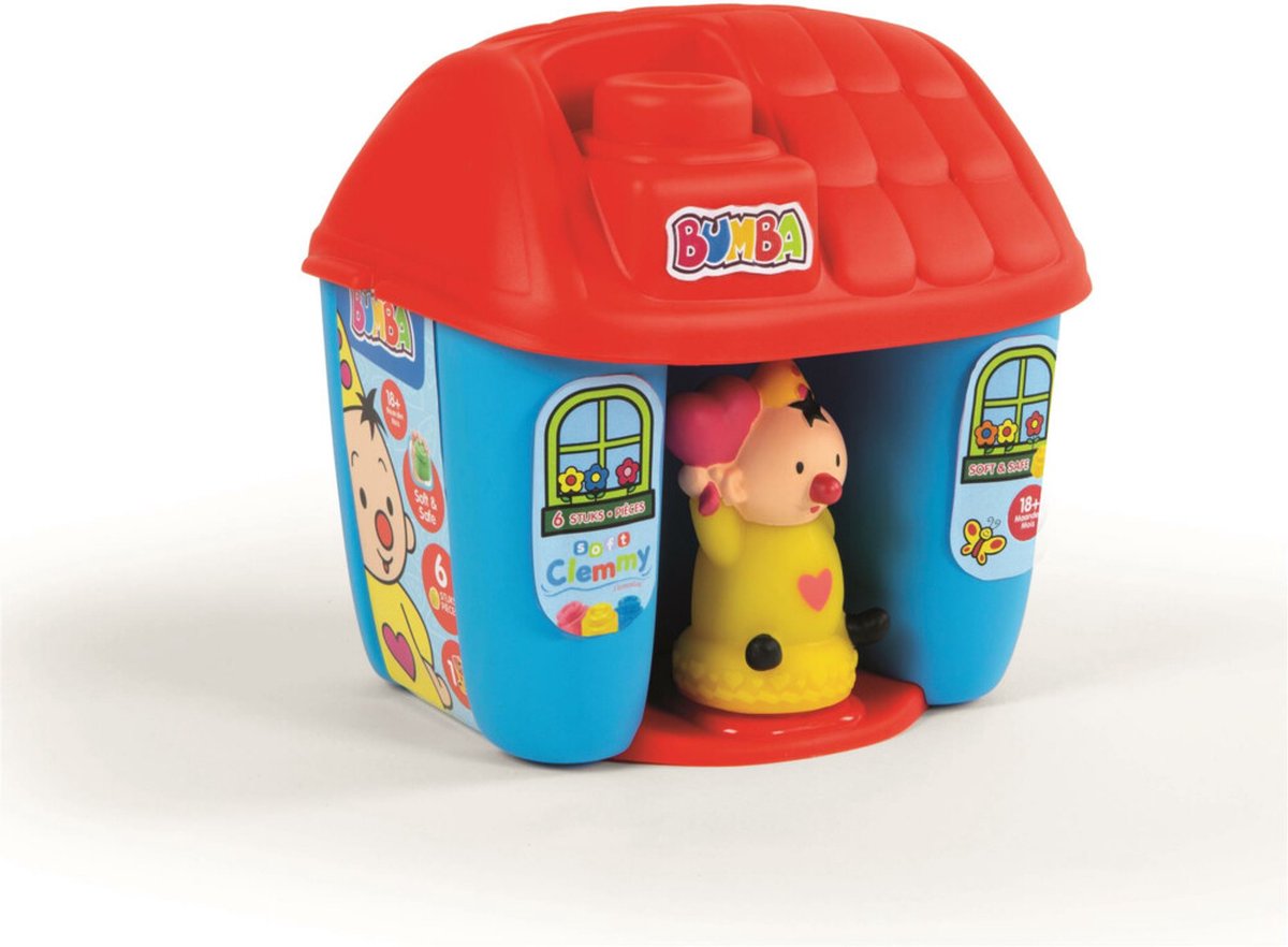Clementoni – Clemmy, Bumba Bucket – Bausteine für Kinder, Konstruktionsspielzeug für Babys – 6–36 Monate