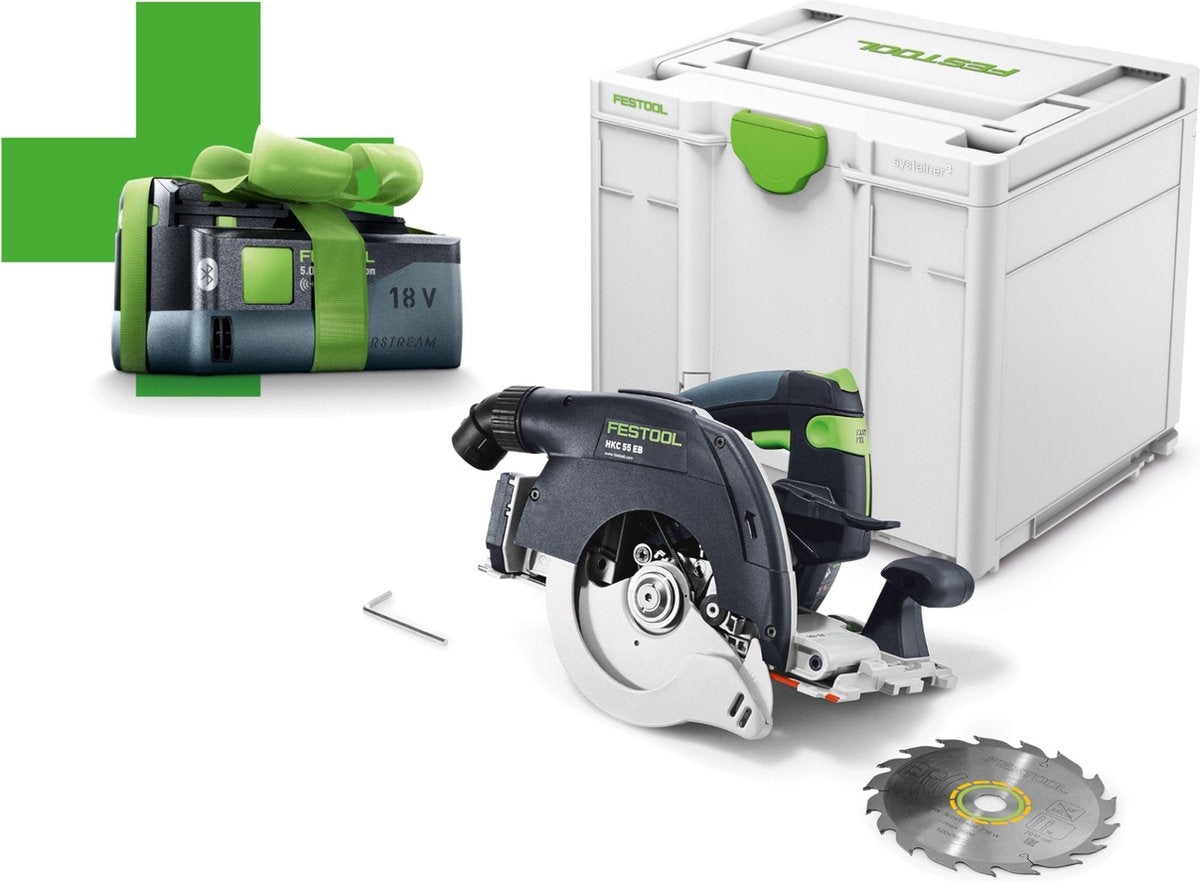 Festool HKC 55 EB-Basic-5.0 Akku-Pendelsäge 18V 5,0Ah im Systainer - 577034